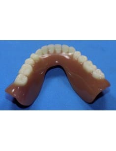 Cleaned & polished lower denture